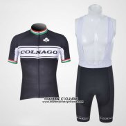 2011 Maillot Ciclismo Colnago Blanc et Noir Manches Courtes et Cuissard