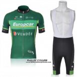2011 Maillot Ciclismo Europcar Vert Manches Courtes et Cuissard