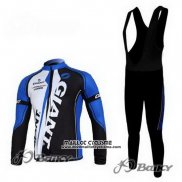 2011 Maillot Ciclismo Giant Noir Bleu Manches Longues et Cuissard