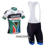 2013 Maillot Ciclismo Garmin Sharp Champion Afrique Du Sud Manches Courtes et Cuissard