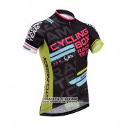 2014 Maillot Ciclismo Fox Cyclingbox Noir Manches Courtes et Cuissard