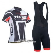 2014 Maillot Ciclismo Monton Noir Blanc Manches Courtes et Cuissard