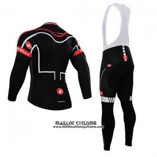 2015 Maillot Ciclismo Castelli Noir Manches Longues et Cuissard