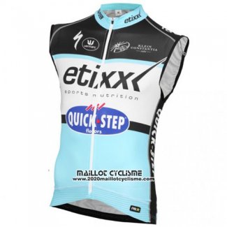 2016 Gilet Coupe-vent Etixx Quick Step Noir et Bleu