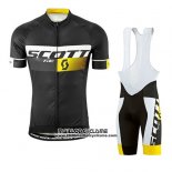 2016 Maillot Ciclismo Scott Noir Manches Courtes et Cuissard