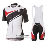 2016 Maillot Ciclismo Sportful Blanc et Noir Manches Courtes et Cuissard