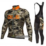 2017 Maillot Ciclismo ALE Camouflage Manches Longues et Cuissard