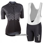 2017 Maillot Ciclismo Femme Nalini Wave Noir Manches Courtes et Cuissard