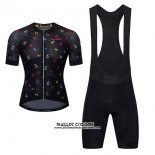 2017 Maillot Ciclismo Ykywbike Aa06 Adh06 Noir Manches Courtes et Cuissard