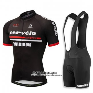 2018 Maillot Ciclismo Cervelo Noir Manches Courtes et Cuissard