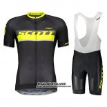 2018 Maillot Ciclismo Scott RC Jaune Manches Courtes et Cuissard