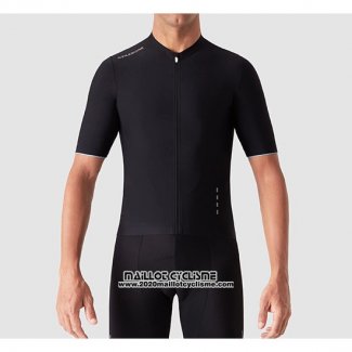 2019 Maillot Ciclismo La Passione Noir Blanc Manches Courtes et Cuissard