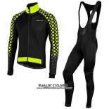 2019 Maillot Ciclismo Nalini CRIT 3L 2.0 Noir Jaune Manches Longues et Cuissard