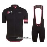 2019 Maillot Ciclismo Rapha Noir Rose Manches Courtes et Cuissard