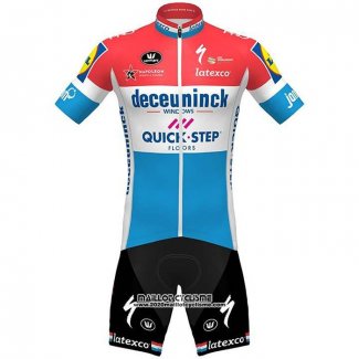 2020 Maillot Ciclismo Deceuninck Quick Step Champion Pays Bas Manches Courtes et Cuissard