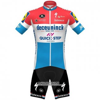 2020 Maillot Ciclismo Deceuninck Quick Step Champion Pays Bas Manches Courtes et Cuissard