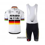 2020 Maillot Ciclismo Jumbo Visma Champion Allemagne Manches Courtes et Cuissard