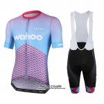 2020 Maillot Ciclismo Le Col Azur Rose Manches Courtes et Cuissard