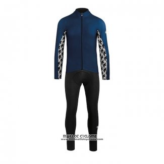 2021 Maillot Cyclisme Assos Bleu Manches Longues et Cuissard