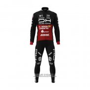 2022 Maillot Cyclisme Androni Giocattoli Noir Rouge Manches Longues et Cuissard