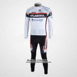 2010 Maillot Ciclismo Bianchi Blanc Manches Longues et Cuissard