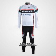 2010 Maillot Ciclismo Bianchi Blanc Manches Longues et Cuissard