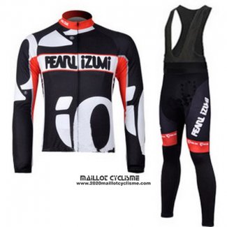 2010 Maillot Ciclismo Pearl Izumi Noir et Blanc Manches Longues et Cuissard