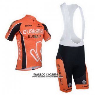 2013 Maillot Ciclismo Euskalte Orange Manches Courtes et Cuissard