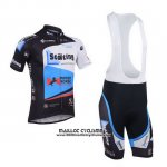 2013 Maillot Ciclismo Stolting Noir et Azur Manches Courtes et Cuissard 2013 Maillot Ciclismo Stolting Noir et Azur Manches Courtes et Cuissard