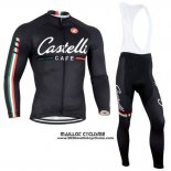 2014 Maillot Ciclismo Castelli Noir Manches Longues et Cuissard