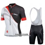 2014 Maillot Ciclismo Castelli SIDI Noir et Blanc Manches Courtes et Cuissard