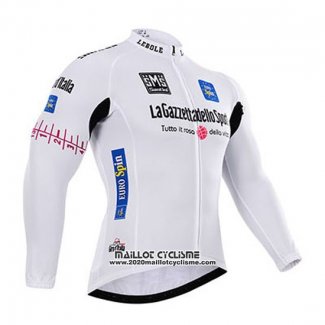 2015 Maillot Ciclismo Giro D'italie Blanc Manches Longues et Cuissard