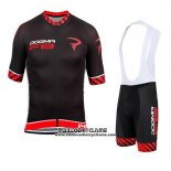 2015 Maillot Ciclismo Pinarello Noir et Rouge Manches Courtes et Cuissard