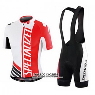 2015 Maillot Ciclismo Specialized Rouge et Blanc Manches Courtes et Cuissard