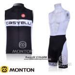 2016 Gilet Coupe-vent Castelli Blanc et Noir