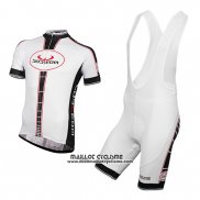 2016 Maillot Ciclismo Bobteam Blanc Manches Courtes et Cuissard