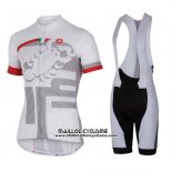 2016 Maillot Ciclismo Castelli Blanc et Rouge Manches Courtes et Cuissard