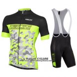 2016 Maillot Ciclismo Nalini Vert et Noir Manches Courtes et Cuissard