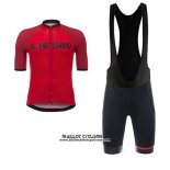 2017 Maillot Ciclismo Angliru Vuelta Espana Rouge Manches Courtes et Cuissard