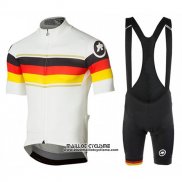 2017 Maillot Ciclismo Assos Champion Allemagne Manches Courtes et Cuissard