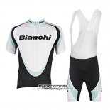 2017 Maillot Ciclismo Bianchi Blanc Manches Courtes et Cuissard
