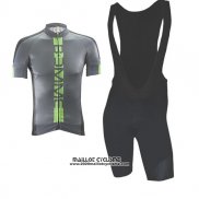 2017 Maillot Ciclismo Biemme Poison Vert Manches Courtes et Cuissard