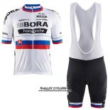 2017 Maillot Ciclismo Bora Champion Slovaquie Manches Courtes et Cuissard