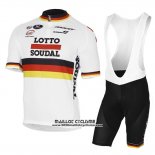 2017 Maillot Ciclismo Lotto Soudal Champion Allemagne Manches Courtes et Cuissard