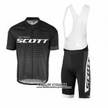 2017 Maillot Ciclismo Scott Noir Manches Courtes et Cuissard