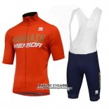 2018 Maillot Ciclismo Bahrain Merida Ss Orange Manches Courtes et Cuissard