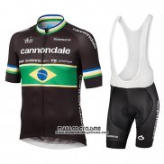 2019 Maillot Ciclismo Cannondale Shimano Champion Brazil Manches Courtes et Cuissard