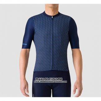 2019 Maillot Ciclismo La Passione Bleu Manches Courtes et Cuissard