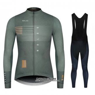 2020 Maillot Ciclismo NDLSS Gris Manches Longues et Cuissard