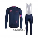 2020 Maillot Ciclismo Rapha Fonce Bleu Manches Longues et Cuissard